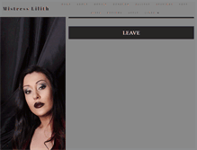 Tablet Screenshot of mistresslilith.com